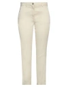 Jacob Cohёn Woman Pants Cream Size 10 Linen, Lyocell, Elastane, Cotton In White