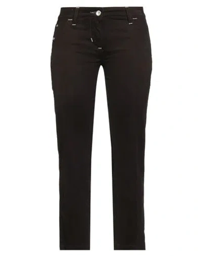 Jacob Cohёn Woman Pants Dark Brown Size 27 Cotton, Elastane