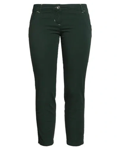 Jacob Cohёn Woman Pants Dark Green Size 32 Cotton, Elastane