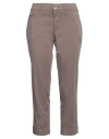 Jacob Cohёn Woman Pants Taupe Size 31 Cotton, Elastane In Grey