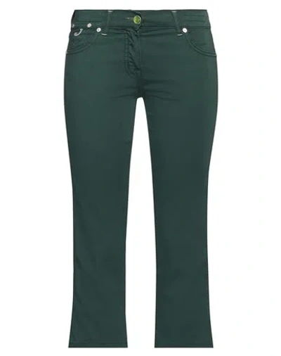 Jacob Cohёn Woman Pants Emerald Green Size 28 Cotton, Elastane