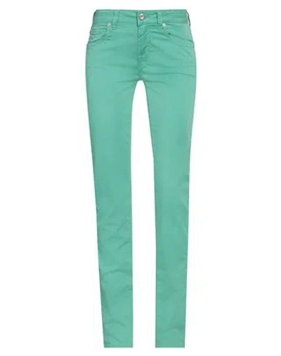 Jacob Cohёn Woman Pants Green Size 25 Cotton, Elastane