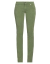 Jacob Cohёn Woman Pants Green Size 28 Cotton, Elastane