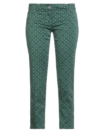 Jacob Cohёn Woman Pants Green Size 28 Cotton, Elastane