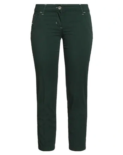 JACOB COHЁN JACOB COHЁN WOMAN PANTS GREEN SIZE 28 COTTON, ELASTANE