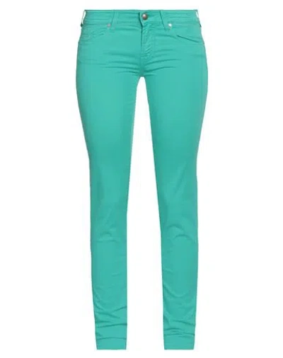 Jacob Cohёn Woman Pants Green Size 28 Lyocell, Cotton, Elastane