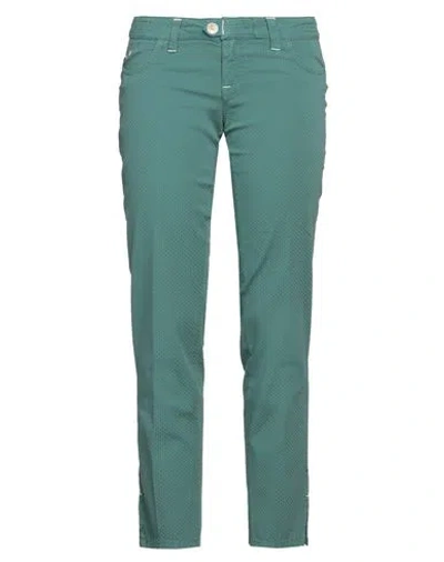 Jacob Cohёn Woman Pants Green Size 30 Cotton, Elastane