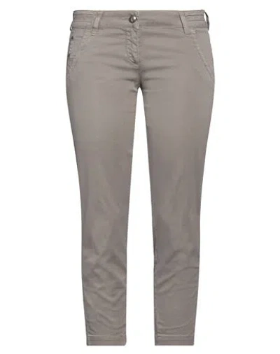 JACOB COHЁN JACOB COHЁN WOMAN PANTS GREY SIZE 30 COTTON, ELASTANE
