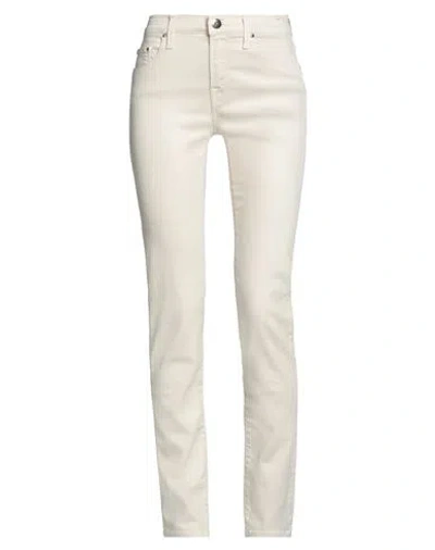 Jacob Cohёn Woman Pants Ivory Size 26 Lyocell, Cotton, Polyester, Elastane In White