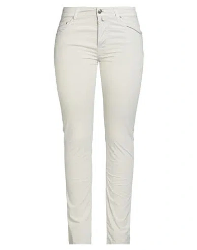 Jacob Cohёn Woman Pants Ivory Size 32 Cotton, Elastane In White