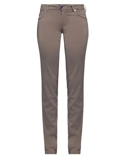 Jacob Cohёn Woman Pants Khaki Size 28 Viscose, Cotton, Elastane In Beige