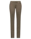 Jacob Cohёn Woman Pants Khaki Size 30 Cotton, Elastane, Soft Leather In Beige