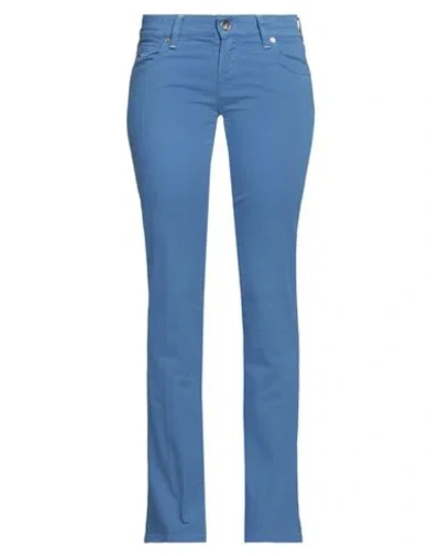Jacob Cohёn Woman Pants Light Blue Size 28 Cotton, Elastane