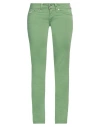 Jacob Cohёn Woman Pants Light Green Size 33 Cotton, Elastane