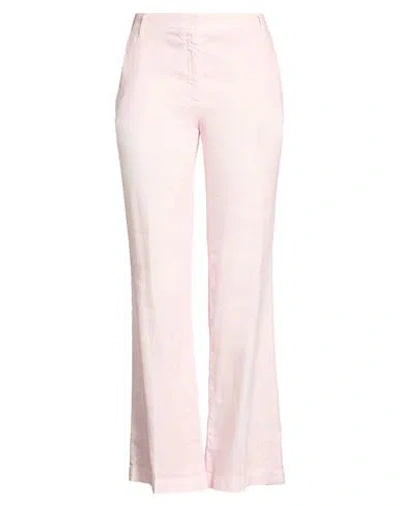 Jacob Cohёn Woman Pants Light Pink Size 10 Linen, Lyocell, Elastane, Polyester, Cotton