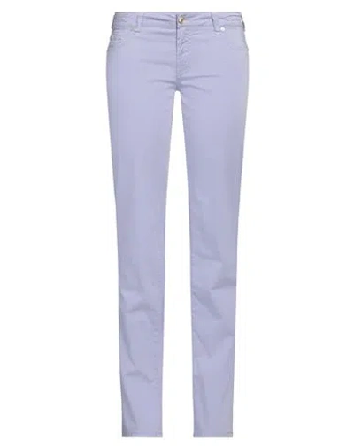 Jacob Cohёn Woman Pants Mauve Size 30 Cotton, Elastane In Purple