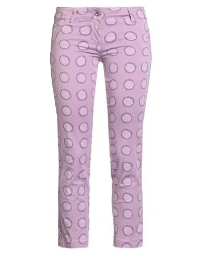 Jacob Cohёn Woman Pants Lilac Size 26 Cotton, Elastane In Multi
