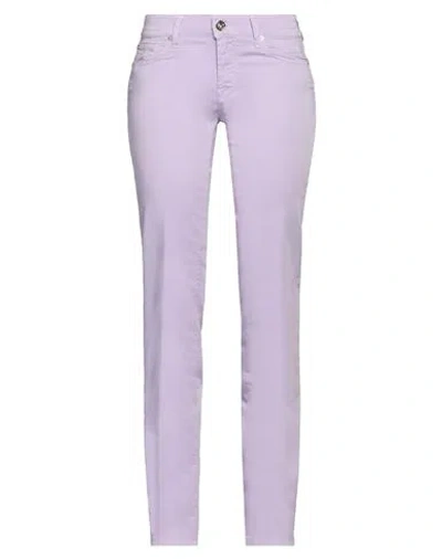 Jacob Cohёn Woman Pants Lilac Size 32 Cotton, Elastane In Purple