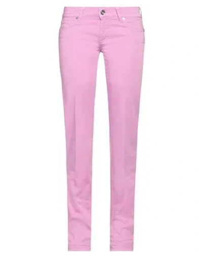 Jacob Cohёn Woman Pants Mauve Size 32 Cotton, Elastane In Purple