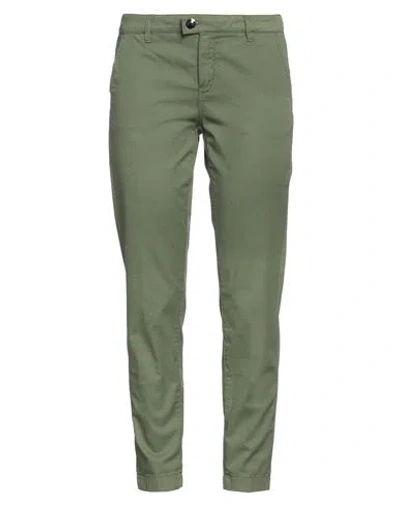 Jacob Cohёn Woman Pants Military Green Size 26 Cotton, Elastane