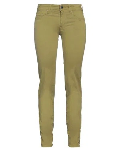 Jacob Cohёn Woman Pants Military Green Size 25 Cotton, Viscose, Elastane