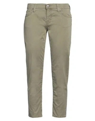 Jacob Cohёn Woman Pants Military Green Size 27 Cotton, Elastane