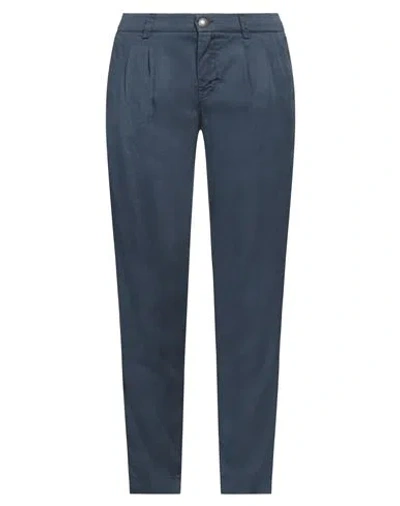 Jacob Cohёn Woman Pants Navy Size 30 Tencel In Navy Blue