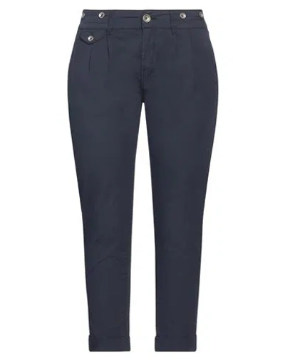 Jacob Cohёn Woman Pants Navy Size 31 Cotton, Elastane In Navy Blue