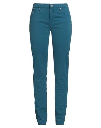 Jacob Cohёn Woman Pants Navy Size 31 Cotton, Viscose, Polyester, Elastane In Blue