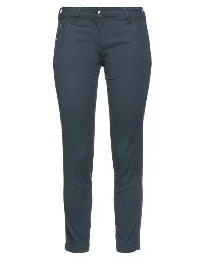 Jacob Cohёn Woman Pants Midnight Blue Size 26 Cotton, Elastane In Navy Blue