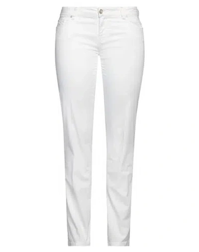 Jacob Cohёn Woman Pants Off White Size 26 Cotton, Elastane