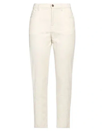Jacob Cohёn Woman Pants Off White Size 30 Cotton, Polyester