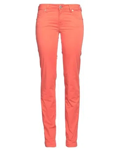 Jacob Cohёn Woman Pants Orange Size 28 Cotton, Elastane
