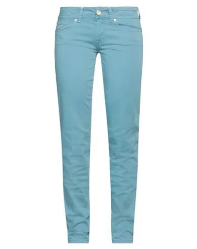 Jacob Cohёn Woman Pants Pastel Blue Size 27 Cotton, Elastane