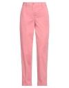 JACOB COHЁN JACOB COHЁN WOMAN PANTS PINK SIZE 8 COTTON, ELASTANE, POLYESTER