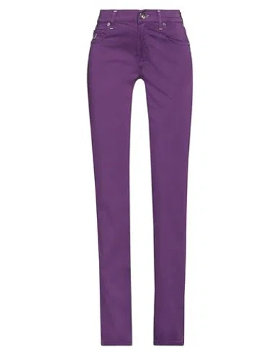 Jacob Cohёn Woman Pants Purple Size 26 Cotton, Elastane In Purple
