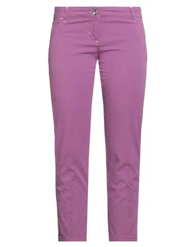 Jacob Cohёn Woman Pants Purple Size 33 Cotton, Elastane