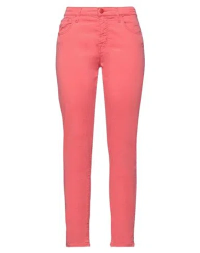 Jacob Cohёn Woman Pants Red Size 26 Lyocell, Cotton, Elastane In Red