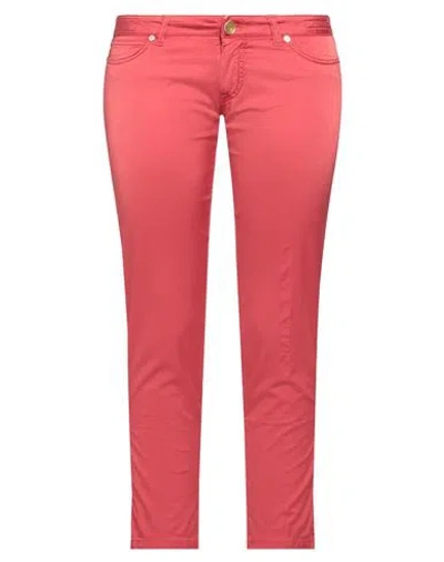 Jacob Cohёn Woman Pants Red Size 32 Viscose, Cotton, Elastane