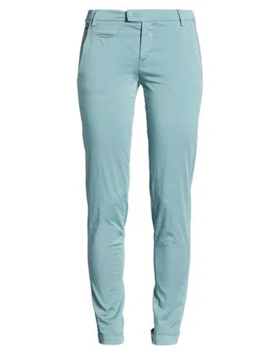 Jacob Cohёn Woman Pants Sage Green Size 25 Cotton, Elastane In Blue