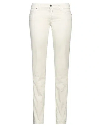 JACOB COHЁN JACOB COHЁN WOMAN PANTS SAGE GREEN SIZE 32 COTTON, ELASTANE