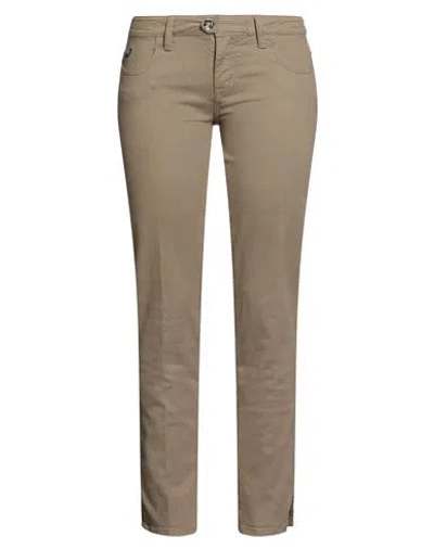 Jacob Cohёn Woman Pants Sand Size 28 Cotton, Elastane In Brown