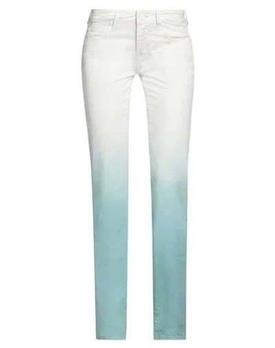 Jacob Cohёn Woman Pants Sky Blue Size 24 Cotton, Elastane