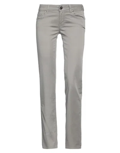 Jacob Cohёn Woman Pants Taupe Size 26 Cotton, Elastane In Grey
