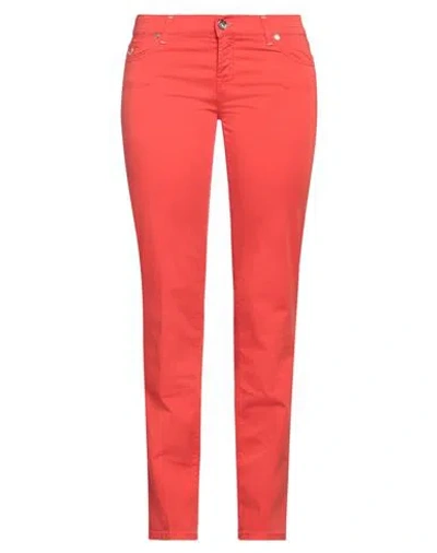 Jacob Cohёn Woman Pants Tomato Red Size 29 Cotton, Elastane