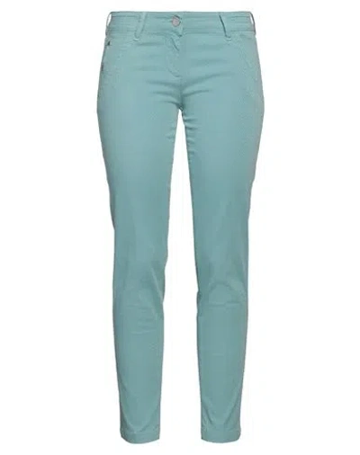 Jacob Cohёn Woman Pants Turquoise Size 30 Cotton, Elastane In Blue