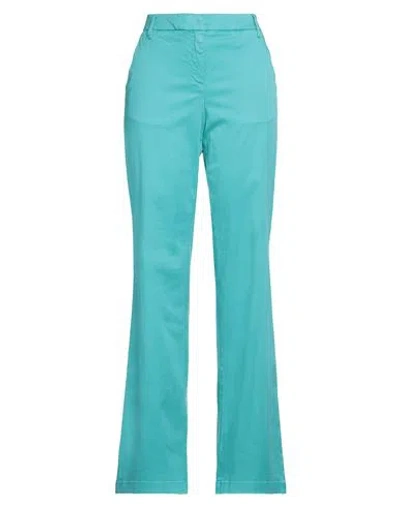 Jacob Cohёn Woman Pants Turquoise Size 8 Lyocell, Cotton, Elastane In Blue