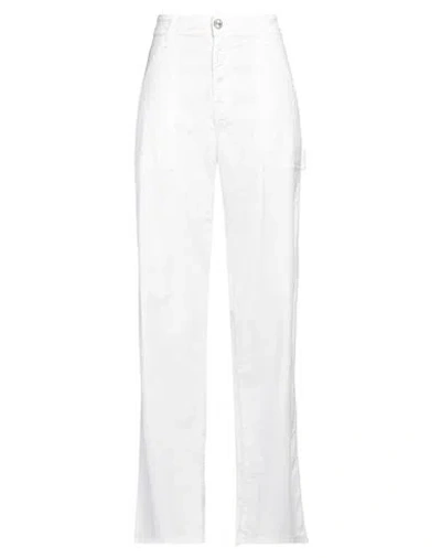 Jacob Cohёn Woman Pants White Size 8 Cotton, Silk, Elastane