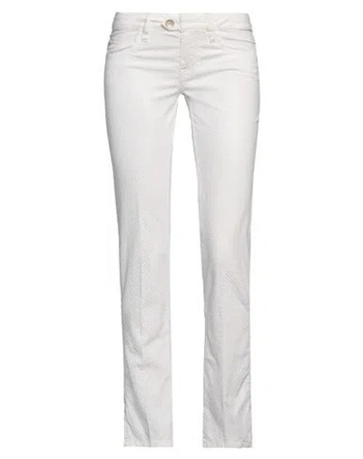JACOB COHЁN JACOB COHЁN WOMAN PANTS WHITE SIZE 25 COTTON, ELASTANE