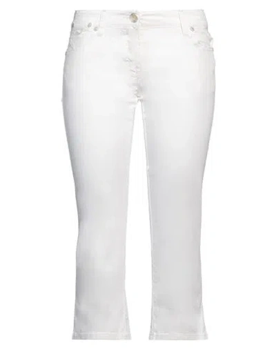 JACOB COHЁN JACOB COHЁN WOMAN PANTS WHITE SIZE 30 COTTON, ELASTANE
